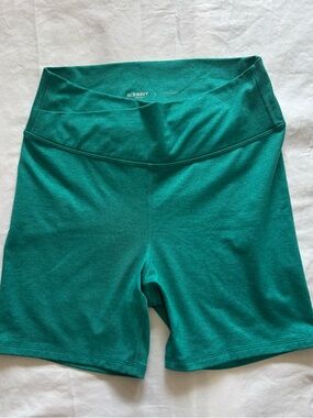 Old Navy Teal High-Rise Bike Shorts gym workout